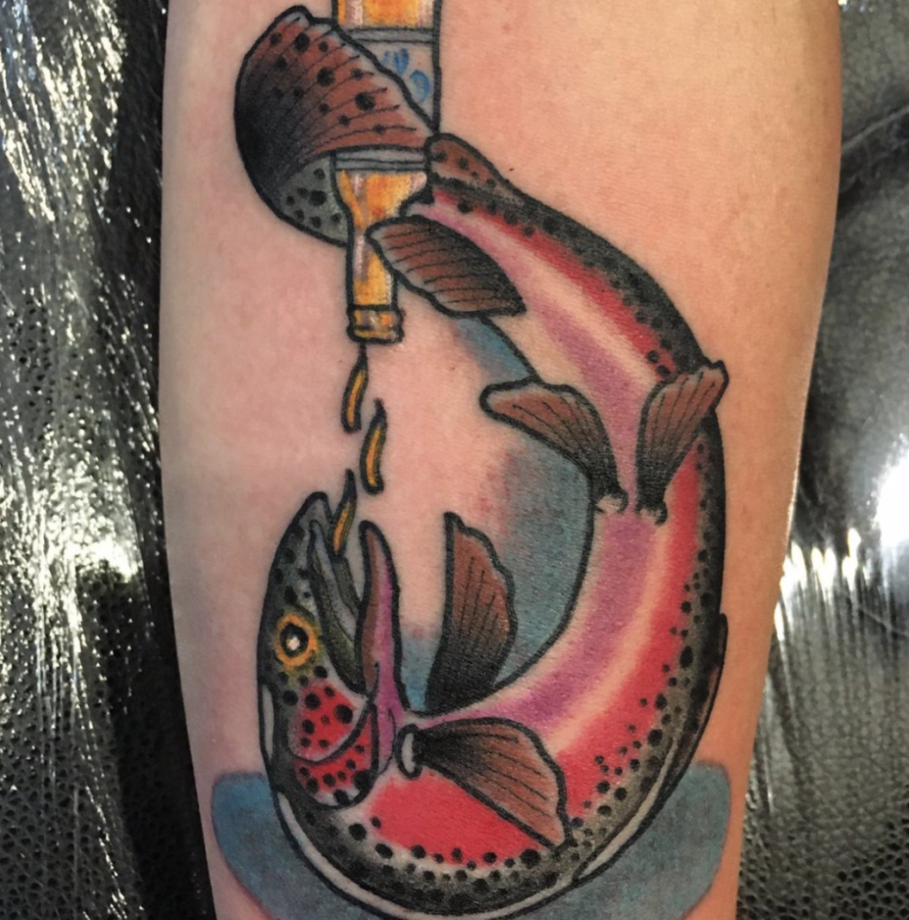 traditional narwhal tattoo